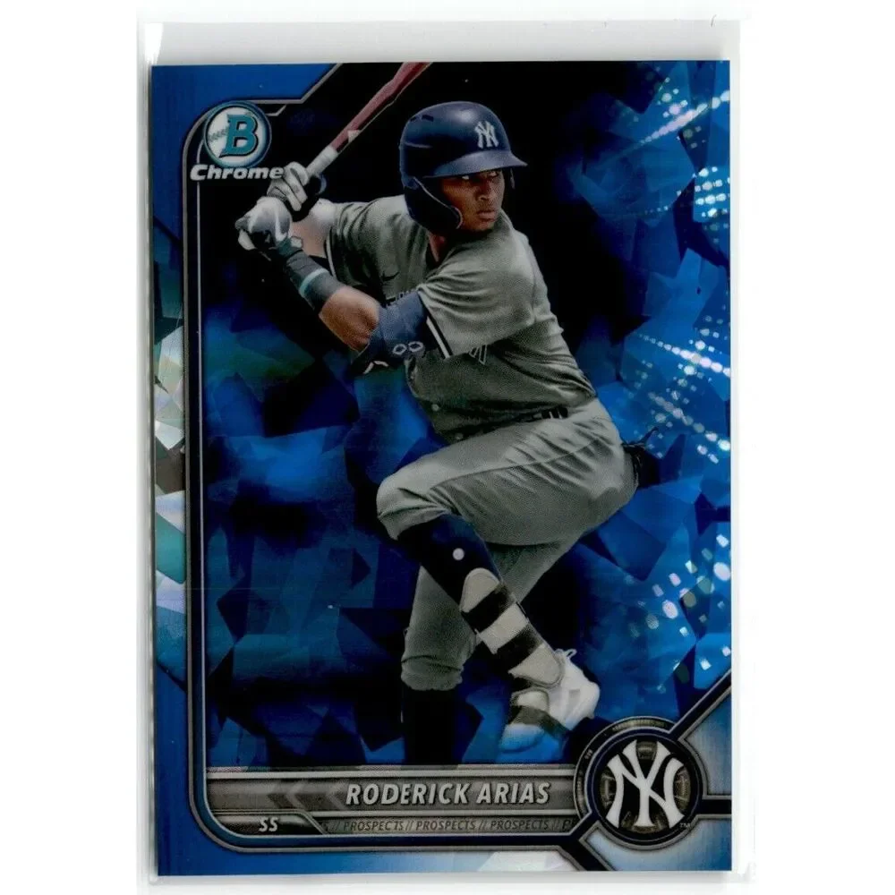 2022 Bowman Draft Sapphire Roderick Arias Prospect Chrome #BDC-79 Yankees